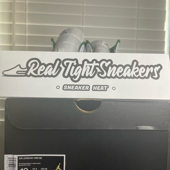 Nike Air Jordan 1 Mid SE “Gray Green” (DEADSTOCK✅) Size 10 - Picture 11 of 12